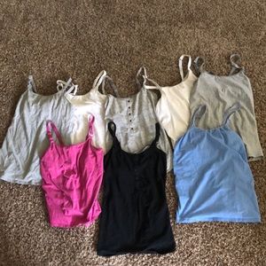 Lot of nursing tanks/camis sized small and medium